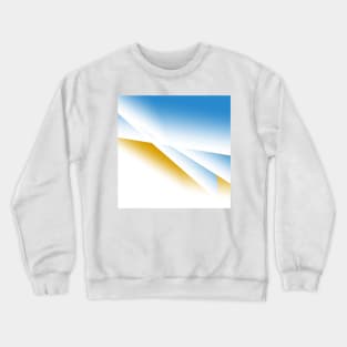 Blue white brown abstract art design Crewneck Sweatshirt